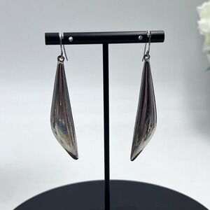 Simon Sebbag Designs Electroform Sterling Silver 925 Modernist Dangle
Earrings